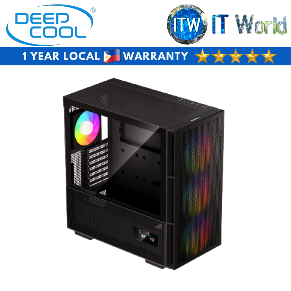 Deepcool CH560 Digital High Airflow Reimagined Tempered Glass PC Case (Black/White)