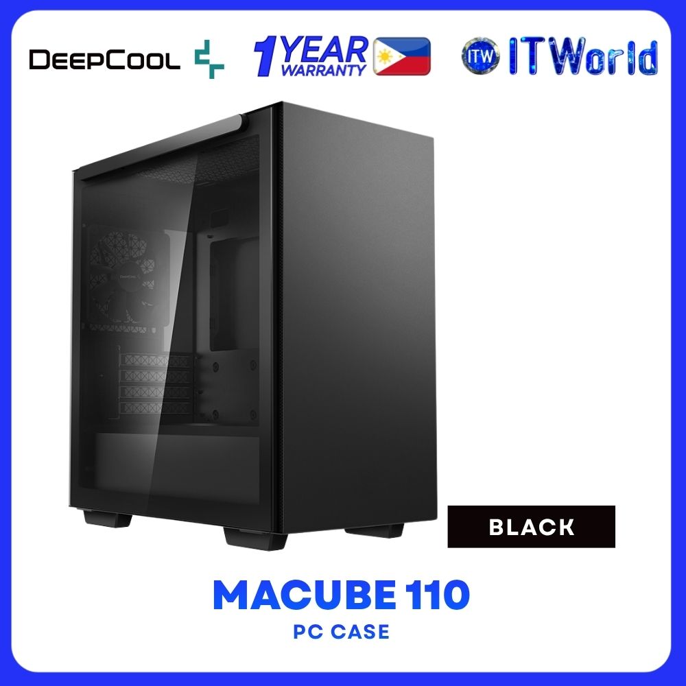 Deepcool Macube 110 micro-ATX Tempered Glass Black R-MACUBE110-BKNGM1N-G-1