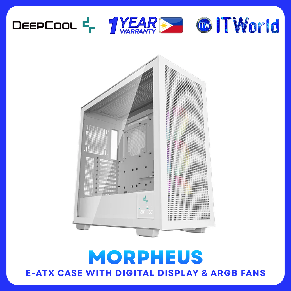 DeepCool Morpheus White - E-ATX Mid Tower PC Case for Desktop 