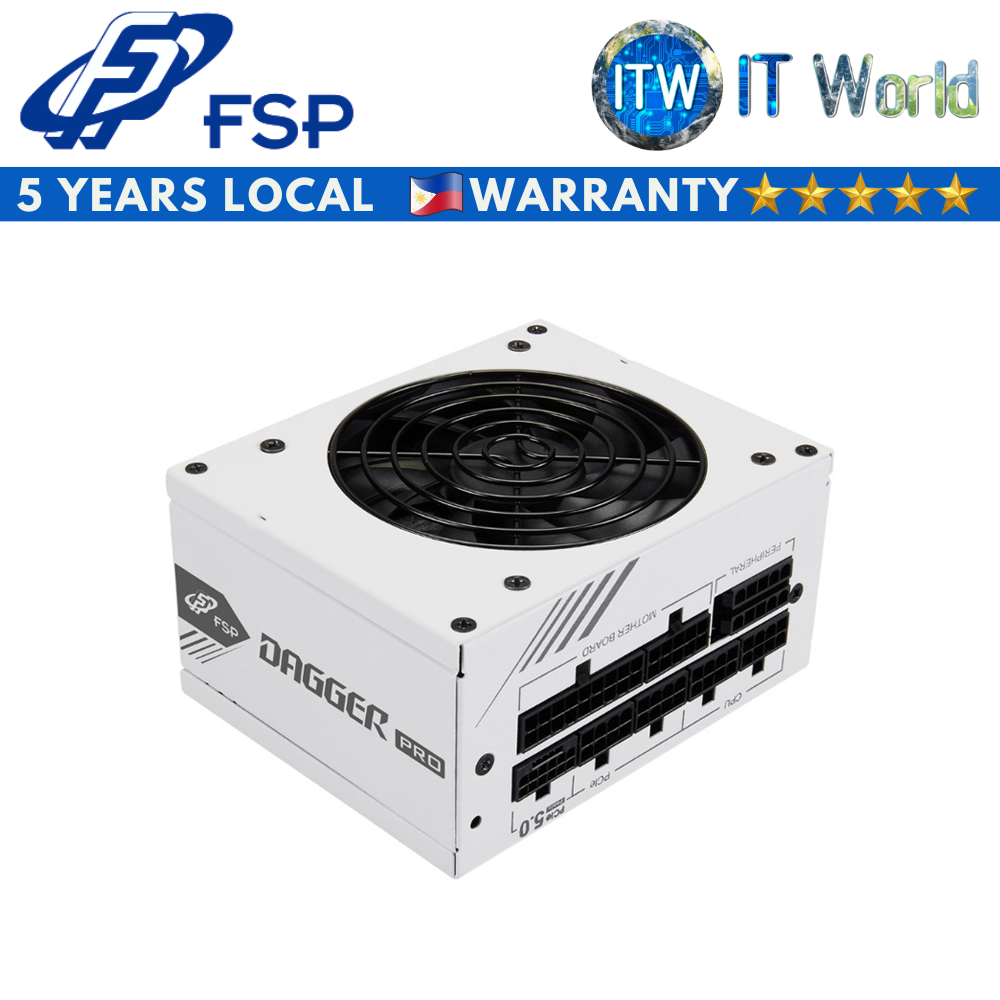 Itw | FSP Dagger Pro Gen5 White ATX3.0 850W 80+ Gold SFX Japan Caps Fully-Modular PSU (SDA2-850 Gen5 W)