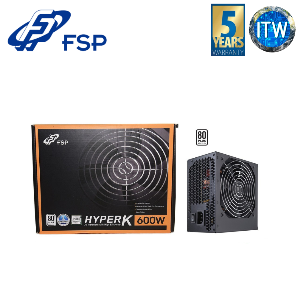 FSP HYPER K 600W 80+ White HP600S Power Supply Unit