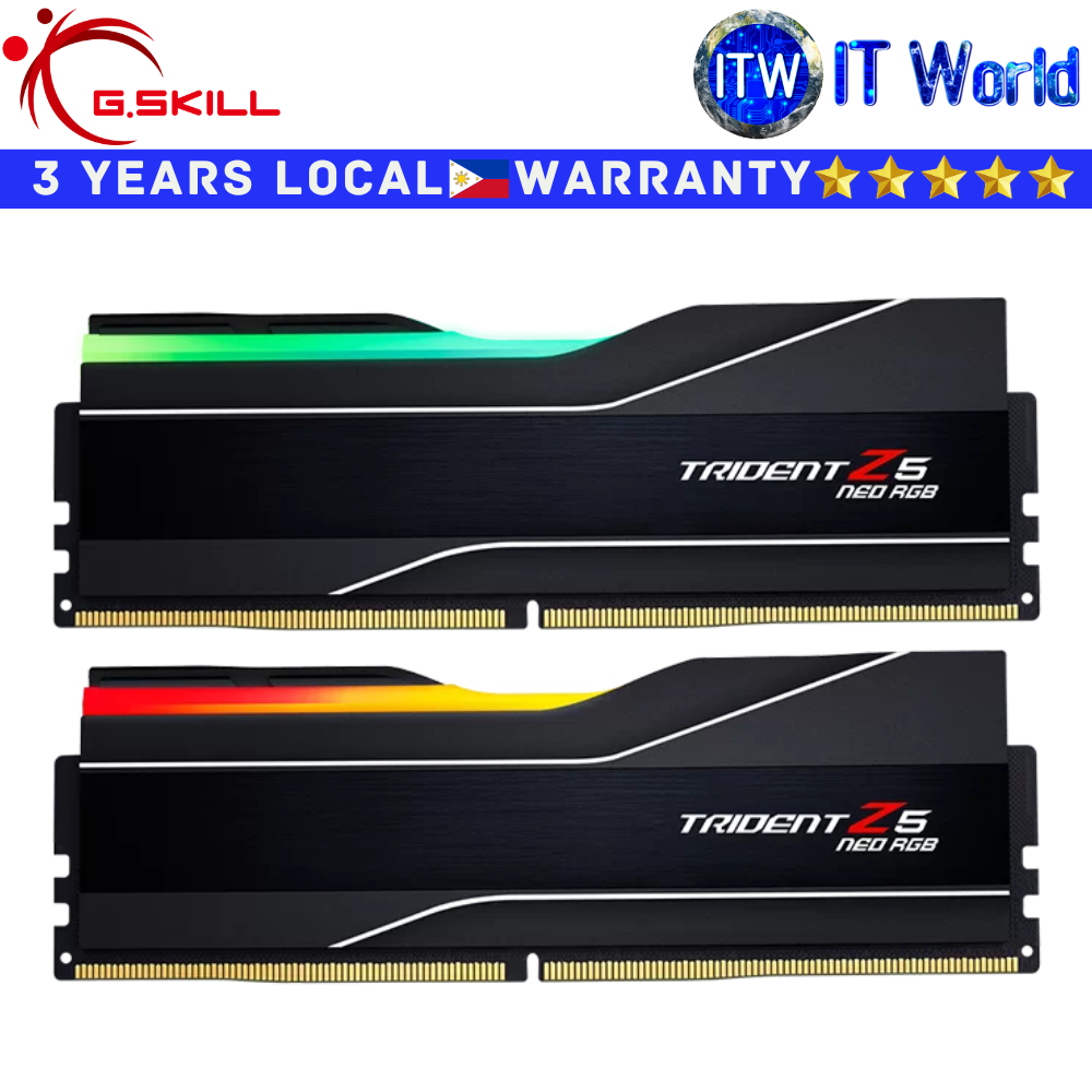 G.Skill DDR5 RAM 32GB (16GBx2) 6000Mhz Trident Z5 Neo RGB (F5-6000J3238F16GX2-TZ5NR)
