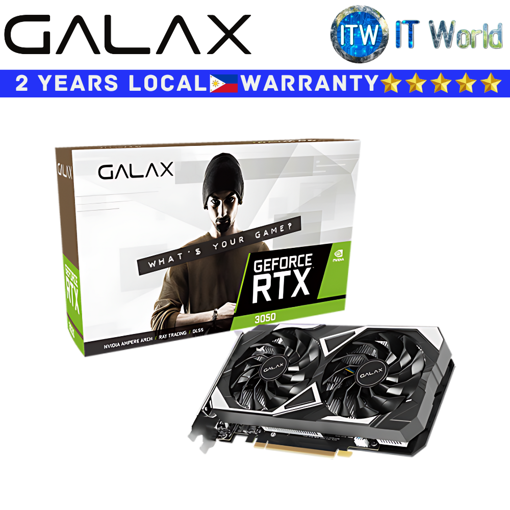 Itw | Galax RTX 3050 EX 6GB GDDR6 Geforce Graphic Card (35NRLDMD9OEX)