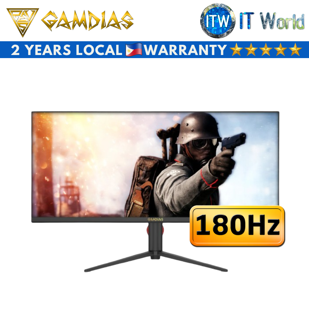 Gamdias Apollo WQ35VF - 35″ UWQHD(3440×1440) / 180Hz / VA / 1MS(MPRT) / Ultrawide Gaming Monitor