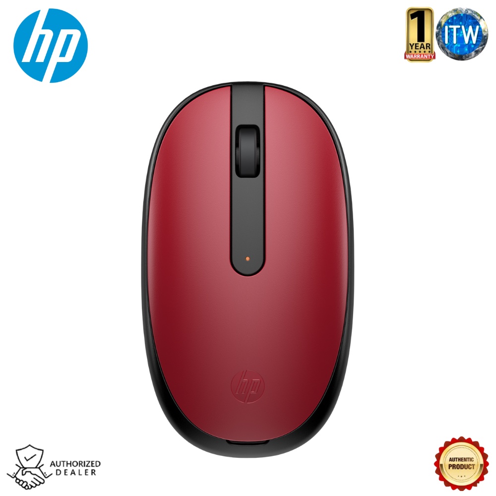 HP 240 Empire Red Bluetooth Mouse - Bluetooth 5.1 Wireless Connectivity (43N05AA)