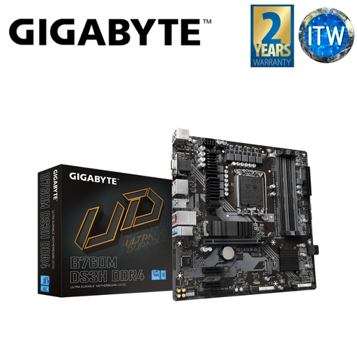 [GA-B760M-DS3H-DDR4] Gigabyte B760M DS3H mATX LGA1700 DDR4 Motherboard