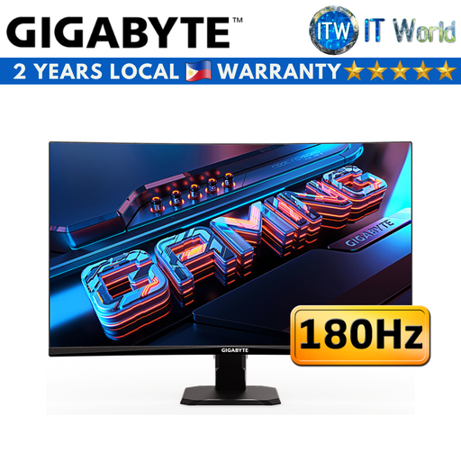 [GP-GS27FC-AP] Gigabyte GS27FC / 27" FHD / 180Hz / VA / 1ms / 1500R Curved Gaming Monitor (GP-GS27FC-AP)