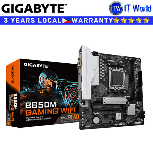 [GA-B650M-GAMING-WIFI] Gigabyte Motherboard B650M Gaming Wifi microATX AM5 DDR5 (GA-B650M-GAMING-WIFI)