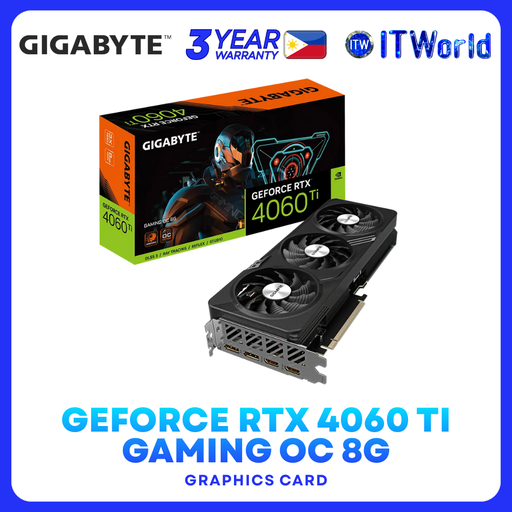 [GV-N406TGAMING-OC-8GD] Gigabyte RTX 4060 Ti GAMING OC 8G GPU - 8GB GDDR6 Desktop Graphics Card