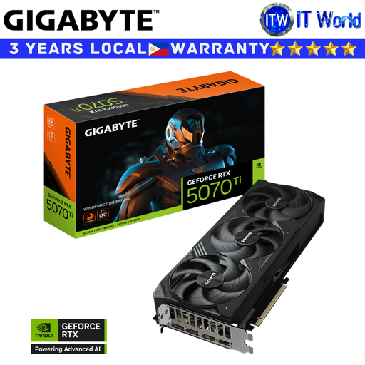 [GV-N507TWF3OC-16GD] Gigabyte RTX 5070 Ti Windforce OC SFF 16GB GDDR7 Geforce Graphic Card (GV-N507TWF3OC-16GD)