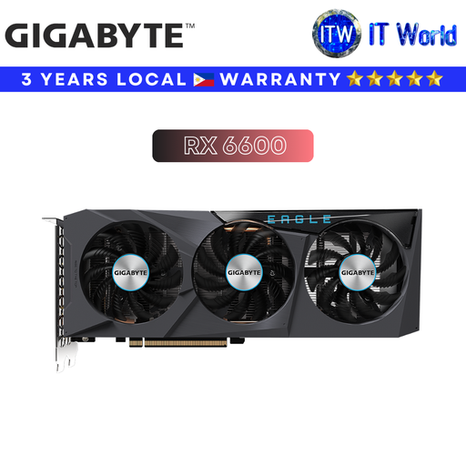 [GV-R66EAGLE-8GD] Gigabyte Radeon RX 6600 8GB GDDR6 (GV-R66EAGLE-8GD)