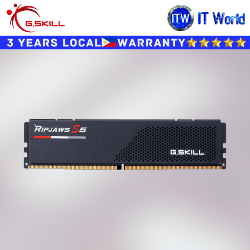 [F5-6000J3648D16GX2-RS5K] Itw | GSkill DDR5 32GB RAM(2x16GB) 6000 MTs Ripjaws S5 Intel XMP (F5-6000J3648D16GX2-RS5K)