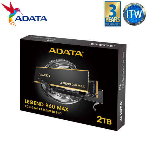 [ALEG-960M-2TCS] ADATA Legend 960 Max 2TB PCIe Gen4 x4 M.2 2280 Internal SSD (ALEG-960M-2TCS)