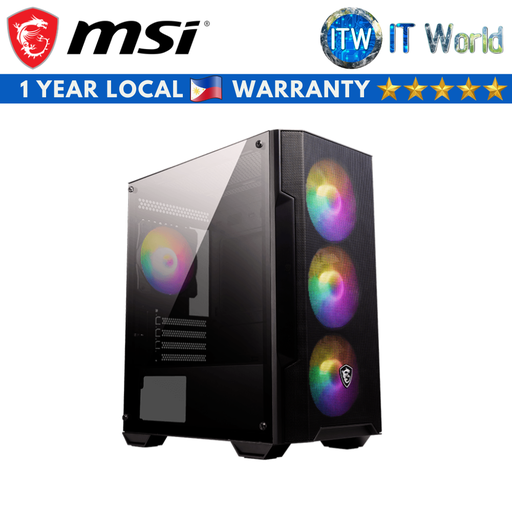 [MSI MAG Forge M100A] MSI MAG Forge M100A Black Micro ATX Tower Acrylic Panel PC Case