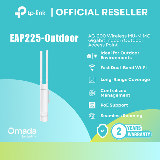 [EAP225-Outdoor] TP-Link EAP225-Outdoor | AC1200 MU-MIMO Gigabit Indoor/Outdoor Access Point | itw