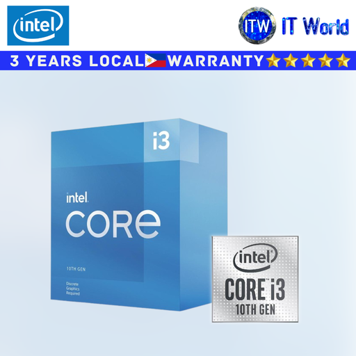 [I3-10105F] Itw | Intel Core i3-10105F 3.7 GHz Quad Core 8 Threads LGA 1200 Desktop Processor (I3-10105F)