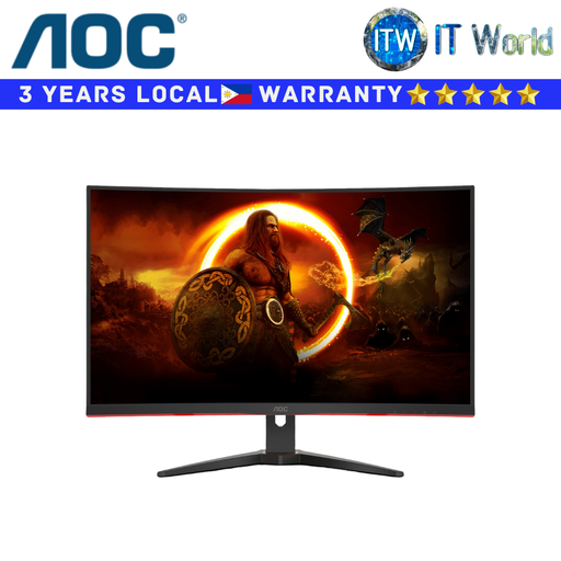 [C32G2ZE2 250Hz] AOC Curved Gaming Monitor 32" 250Hz / 1920×1080 FHD / VA 1500R / 0.5ms MPRT / C32G2ZE2 | itw