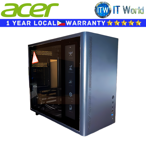 [U351 BLACK] Acer Computer PC Case U351 ITX/micro ATX Tempered Glass (Black)
