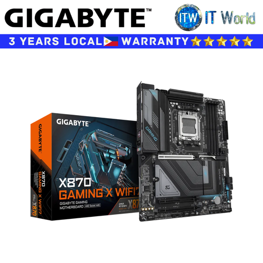 [GA-X870-GAMING-X-WIFI 7] Itw | Gigabyte Motherboard X870 Gaming X Wifi7 ATX AM5 DDR5 (GA-X870-GAMING-X-WIFI 7)