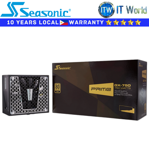 [SSR-750GD] Itw | Seasonic PSU 750W Power Supply Unit Prime GX-750 80+ Gold ATX 12V Fully Modular (SSR-750GD)