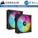 Corsair iCUE ML140 RGB ELITE Premium 140mm PWM Magnetic Levitation 2 Fans kit (CS-CO-9050115-WW)