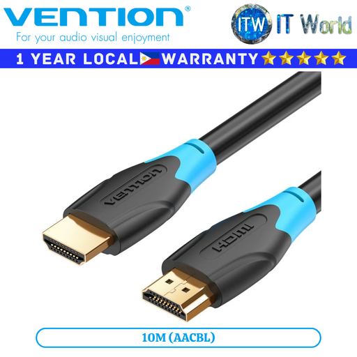 [AACBL 10M] Itw | Vention Cable AACB HDMI Male to Male 2.0 4K 1080p HDMI Adapter PVC (10M | 15M | 20M) (10M)