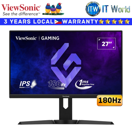 [XG2709] Itw | Viewsonic Gaming Monitor XG2709 27" 1920x1080 FHD / 180Hz / IPS / 1ms / Flicker-free