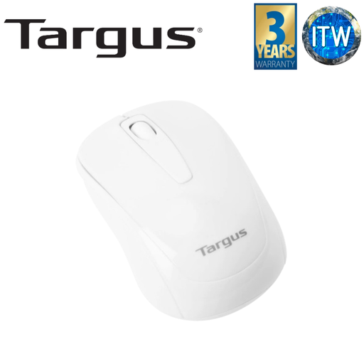 [AMW60001AP-53 WHITE] Targus W600 Wireless Optical Mouse (Black/White/Red/Blue/Zephy Pink/Blue Heaven/Quarry Gray/Granite Green) (White)