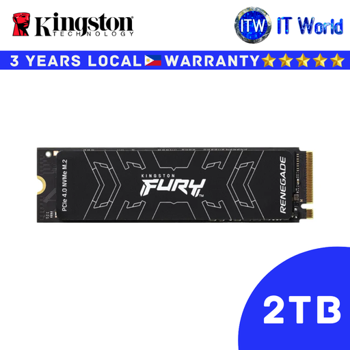 [SFYRD/2000G] Kingston Fury Renegade PCIe 4.0 NVMe M.2 2280 Internal SSD (2TB/4TB)