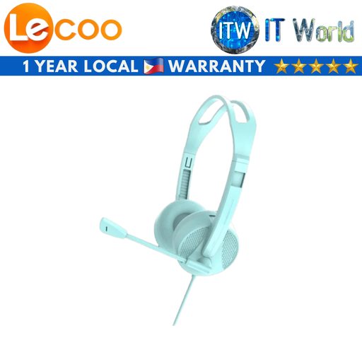 [HT106-WIRED BUSINESS HEADSET (BLUE)] Lenovo Lecoo HT106 Wired Business Headset