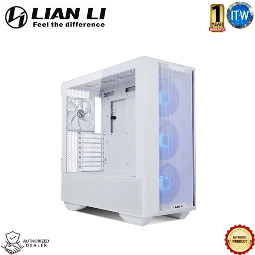[3R-W White] Lian Li Lancool III RGB - Aluminum and Tempered Glass ATX Mid Tower Computer Case (Black / White)