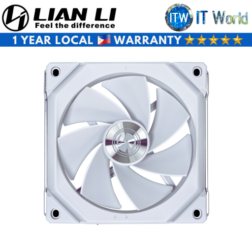[UF-RSL120V2-1W White] Lian Li Uni Fan SL120 V2 Reverse Blade 120mm Fluid Dynamic Bearing Single Fan (Black | White)