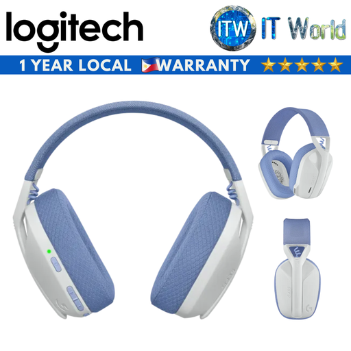 [G435 WHITE] Logitech G435 Lightspeed Wireless Bluetooth Gaming Headset (Black/Blue/White)