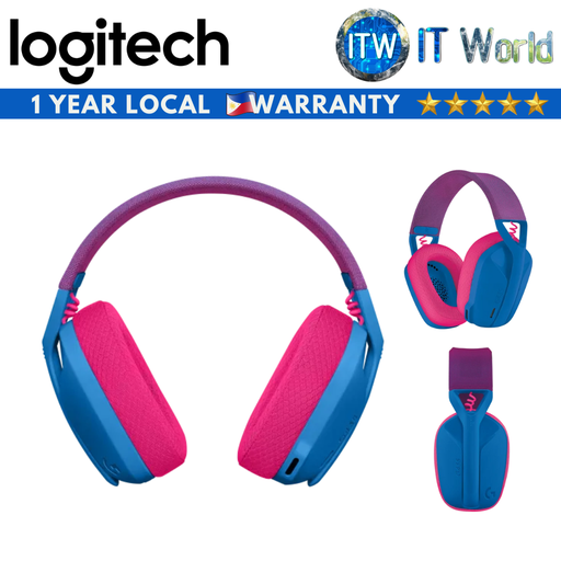 [G435 BLUE] Logitech G435 Lightspeed Wireless Bluetooth Gaming Headset (Black/Blue/White)