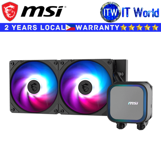 [MAG CORELIQUID A13 240] MSI CPU Cooler Fan MAG Coreliquid A13 240 Rifle Bearing (Black)