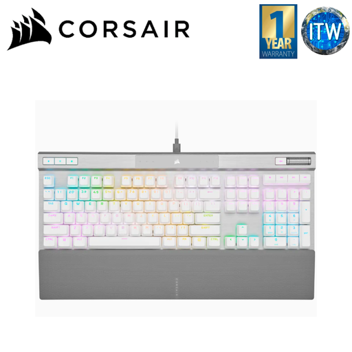 [CS-CH-910951A-NA] Corsair K70 RGB Optical-Mechanical Gaming Keyboard (K70 Pro, White)