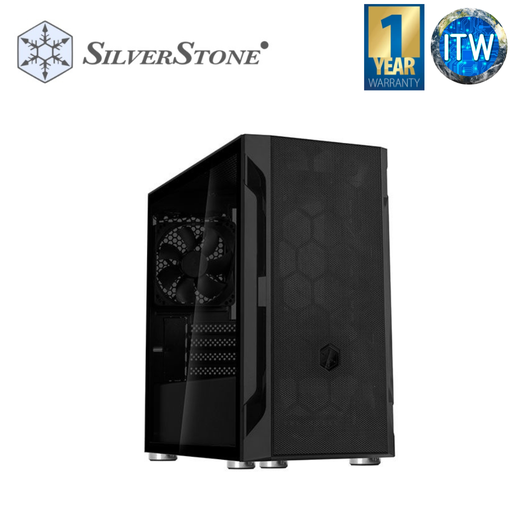 [SST-FAH1MB-G] SilverStone FARA H1M - Black, Tempered-Glass, Mid-Tower Micro-ATX PC Case (SST-FAH1MB-G)