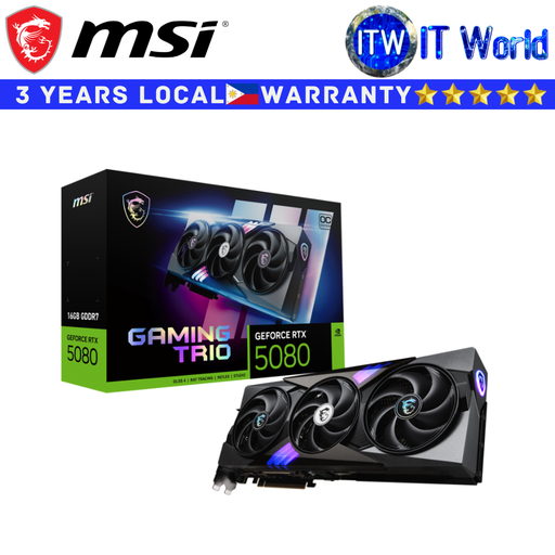 [MSI RTX 5080 16G Gaming Trio OC] MSI RTX 5080 16GB GDDR7 Gaming Trio OC Geforce Graphic Card