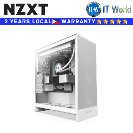 [CM-H72FW-01] NZXT Computer PC Case H7 Flow Mid-Tower ATX Airflow Case White (CM-H72FW-01)