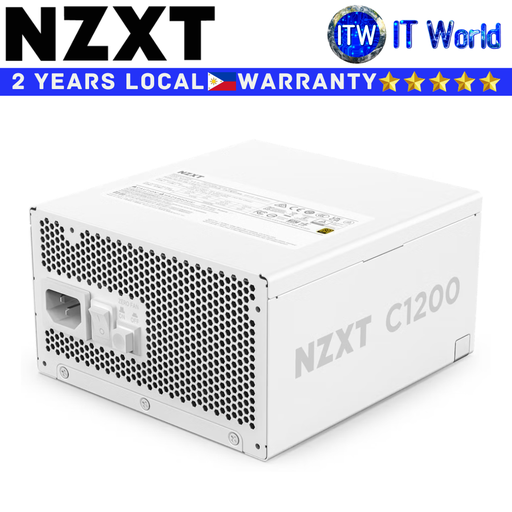 [PA-2G2BW-US] NZXT Computer PSU 1200W Power Supply Unit C1200 80+ Gold ATX3.1 Fully Modular White (PA-2G2BW-US)