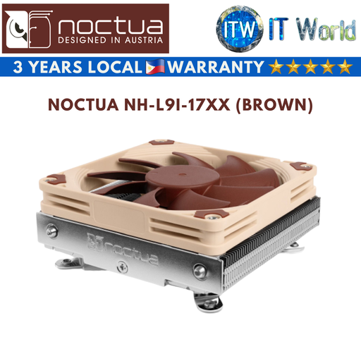 [NH-L9i-17xx (Brown)] Noctua NH-L9i-17xx L-Type Low-Profile CPU Cooler (Brown)