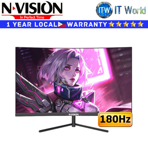[ES27G1 PRO] Nvision Curved Gaming Monitor ES27G1 Pro 27" 180Hz / 1920 x 1080 FHD / VA / 1ms / 1500R | itw