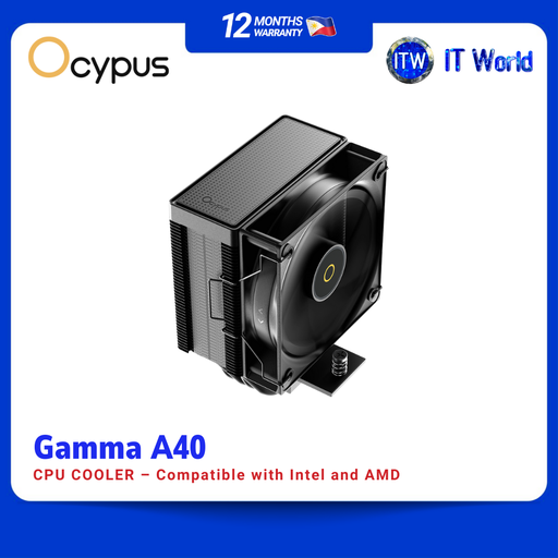 [Gamma-A40-BK1NNWN00X-GL] Ocypus Gamma A40 BK CPU (Gamma-A40-BK1NNWN00X-GL) | Black | itw
