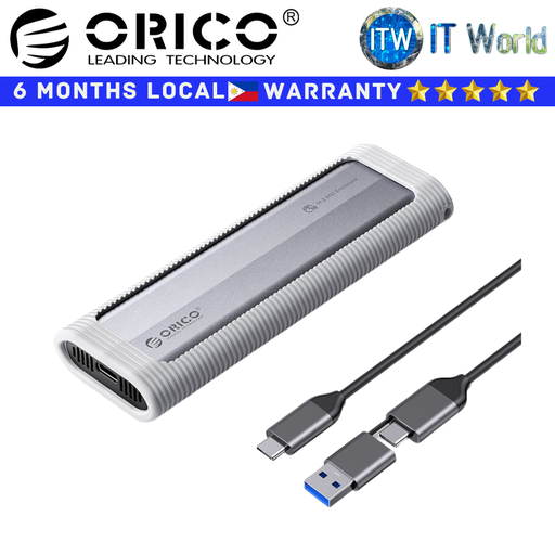 [AXM2-G2-GY-BP] Orico M2 NVMe SDD M 2 NVMe SSD Enclosure Silicone Protective Case & Type-C Cable (AXM2-G2-GY-BP)