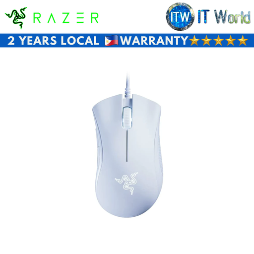 [RZ01-03850200-R3M1] Razer DeathAdder Essential Wired Gaming Mouse (White)