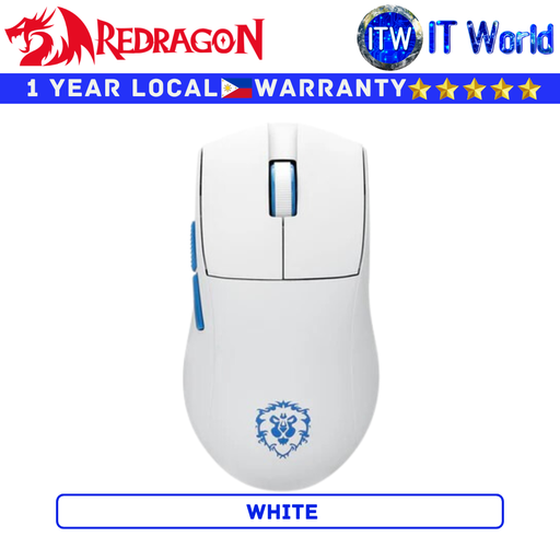 [YGK01 WHITE] Redragon Gaming Mouse World of Warcraft YGK01 Ultra Lightweight (White)