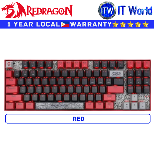 [YGM1 RED] Redragon Wired Mechanical Gaming Keyboard World of Warcraft YGM1 Horde Alliance (Red)