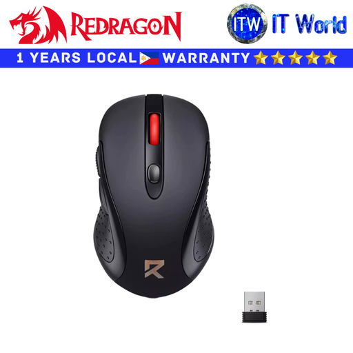[RD (BM-2638) Black] Redragon Wireless Mouse BM-2638 2.4Ghz (Black)