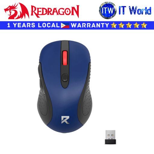 [RD (BM-2638) Blue] Redragon Wireless Mouse BM-2638 2.4Ghz (Blue)