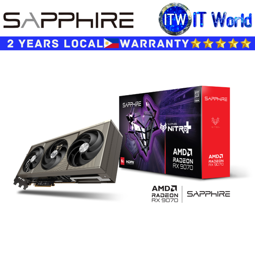 [SPR-11349-01-20G] Sapphire RX 9070 16GB GDDR6 Nitro+ AMD Radeon Graphic Card (SPR-11349-01-20G)